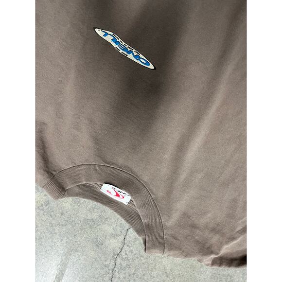 Vintage 1996 Oneill O'Neill Surf Surfing T-shirt brown faded Longsleeve large - Picture 2 of 6